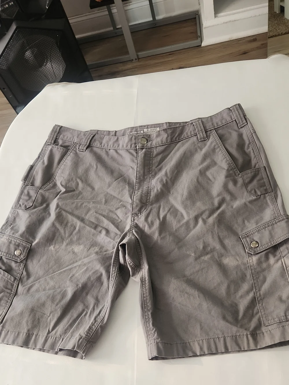 Carhartt Men's Cargo Shorts in Light Gray